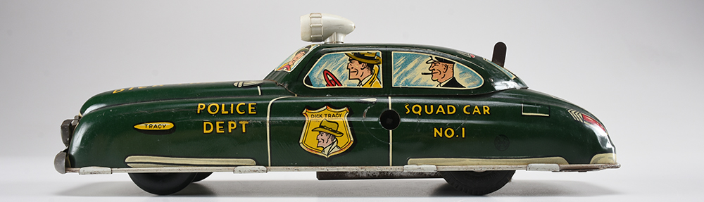Vintage Marx Dick Tracy Tin Squad Car