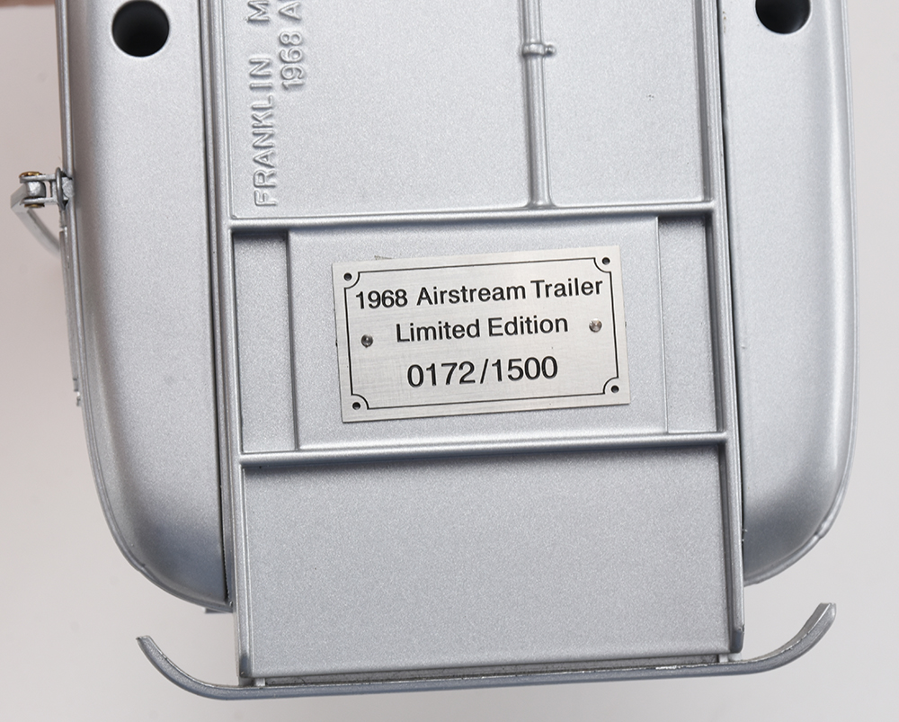 Limited Edition Franklin Mint 1968 Airstream Trailer