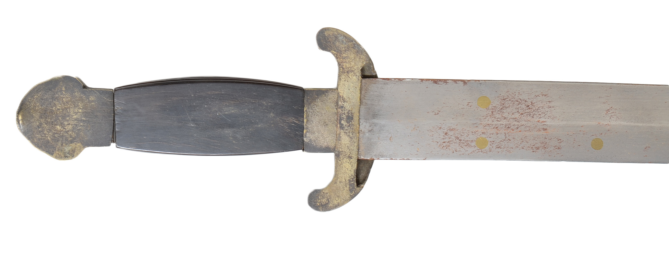 Antique Chinese Shuang Jian Double Sword Set in Shagreen Scabbard