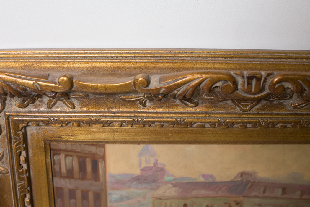 John Pieron Signed Oil Painting "First Kiss"