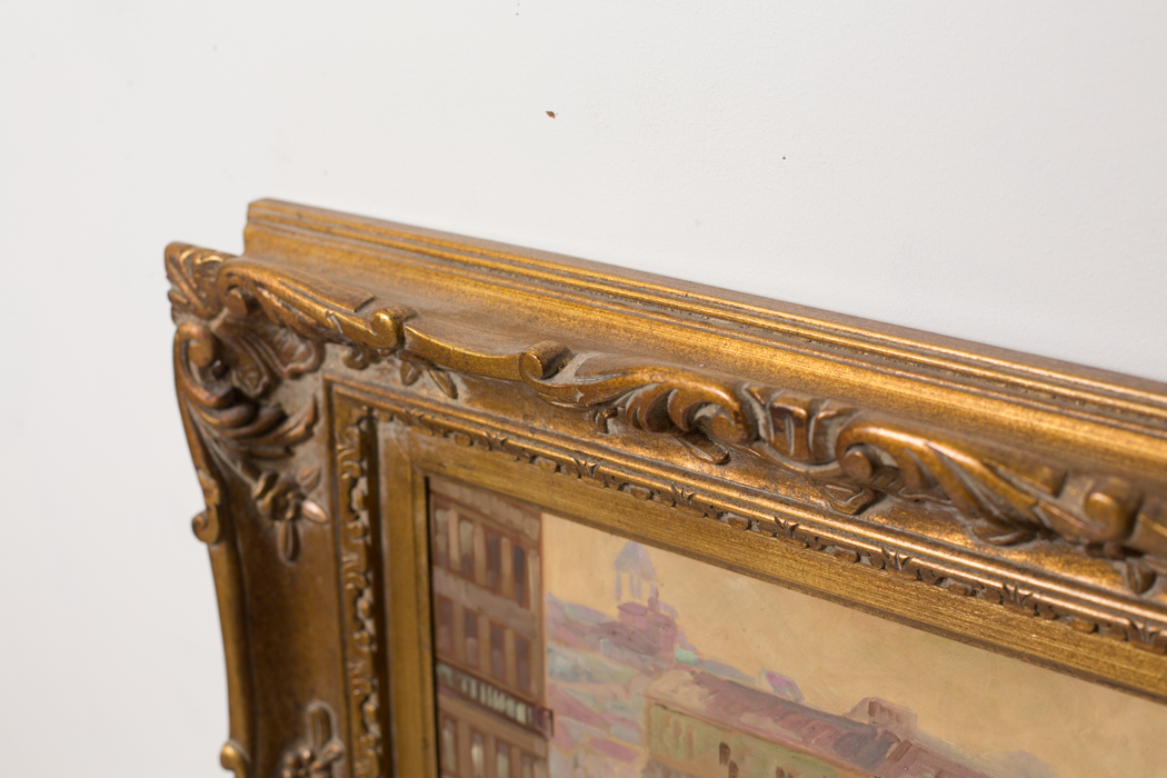 John Pieron Signed Oil Painting "First Kiss"