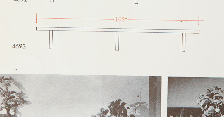 George Nelson for Herman Miller 102 Inch Platform Bench