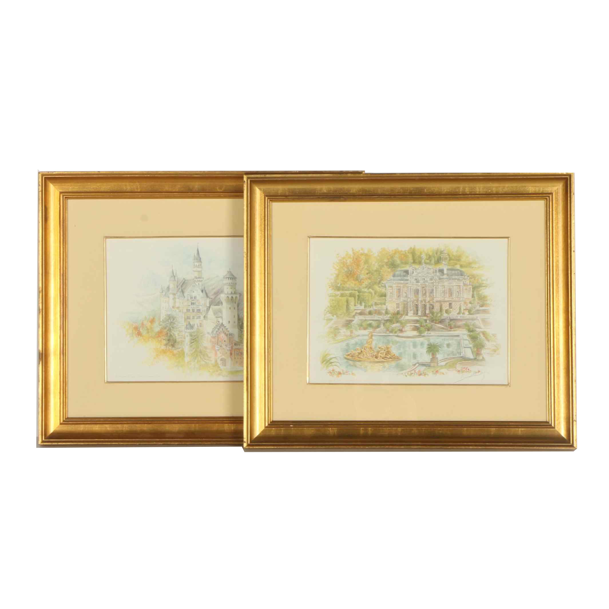 Offset Lithographs on Paper after Drawings by Bernadette Coy