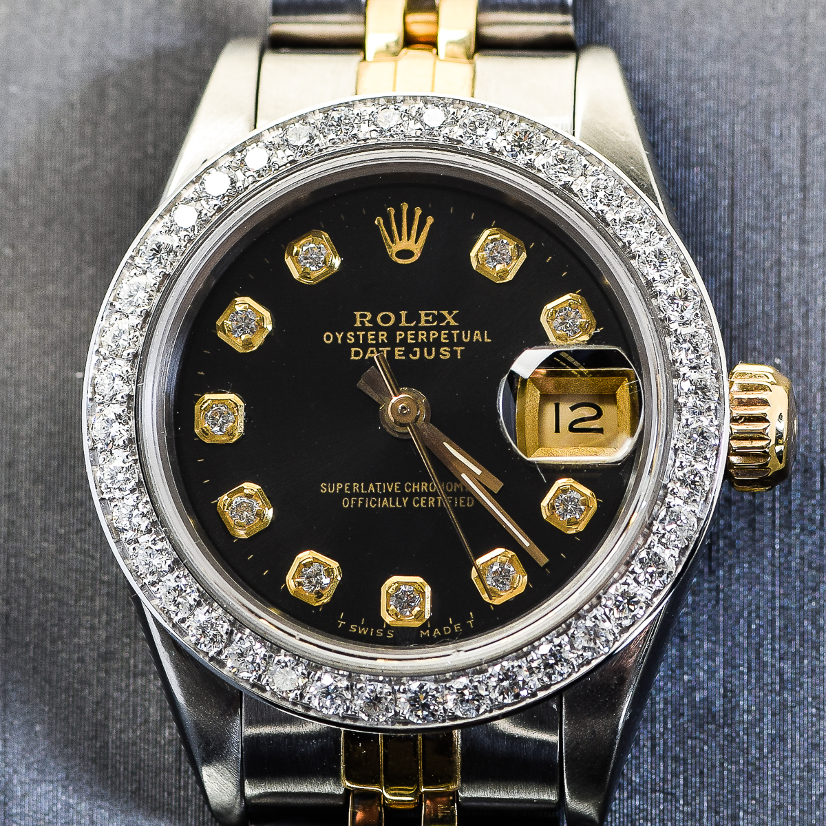 Rolex Datejust Two-Tone 18K Yellow Gold and Diamond Watch