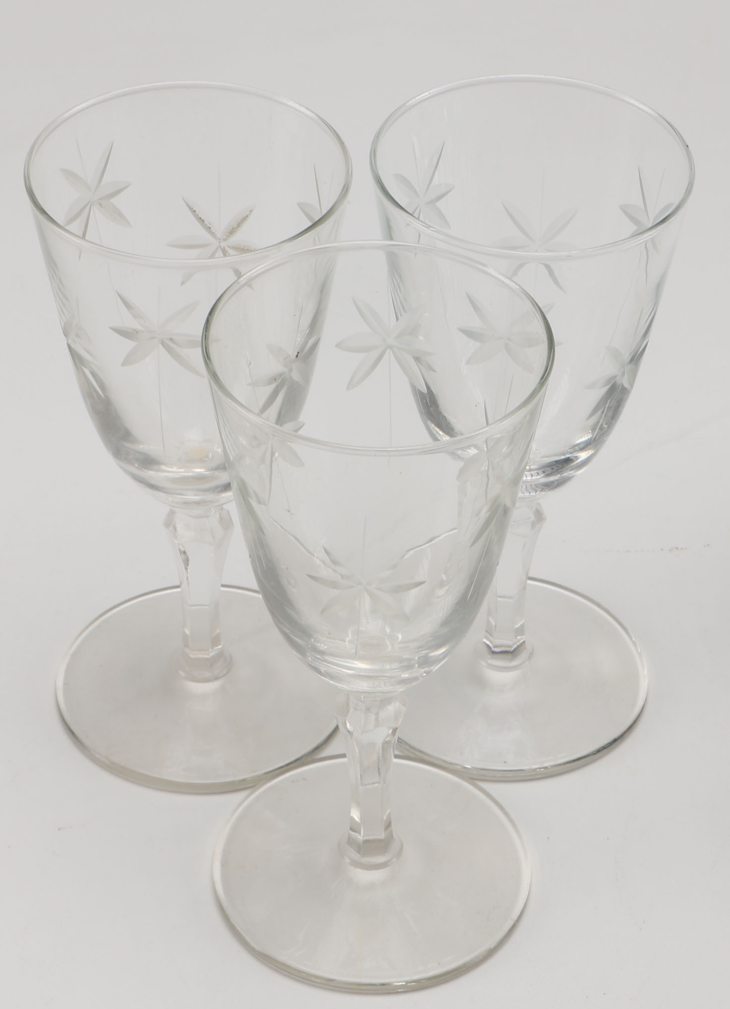 Etched Glass Stemware