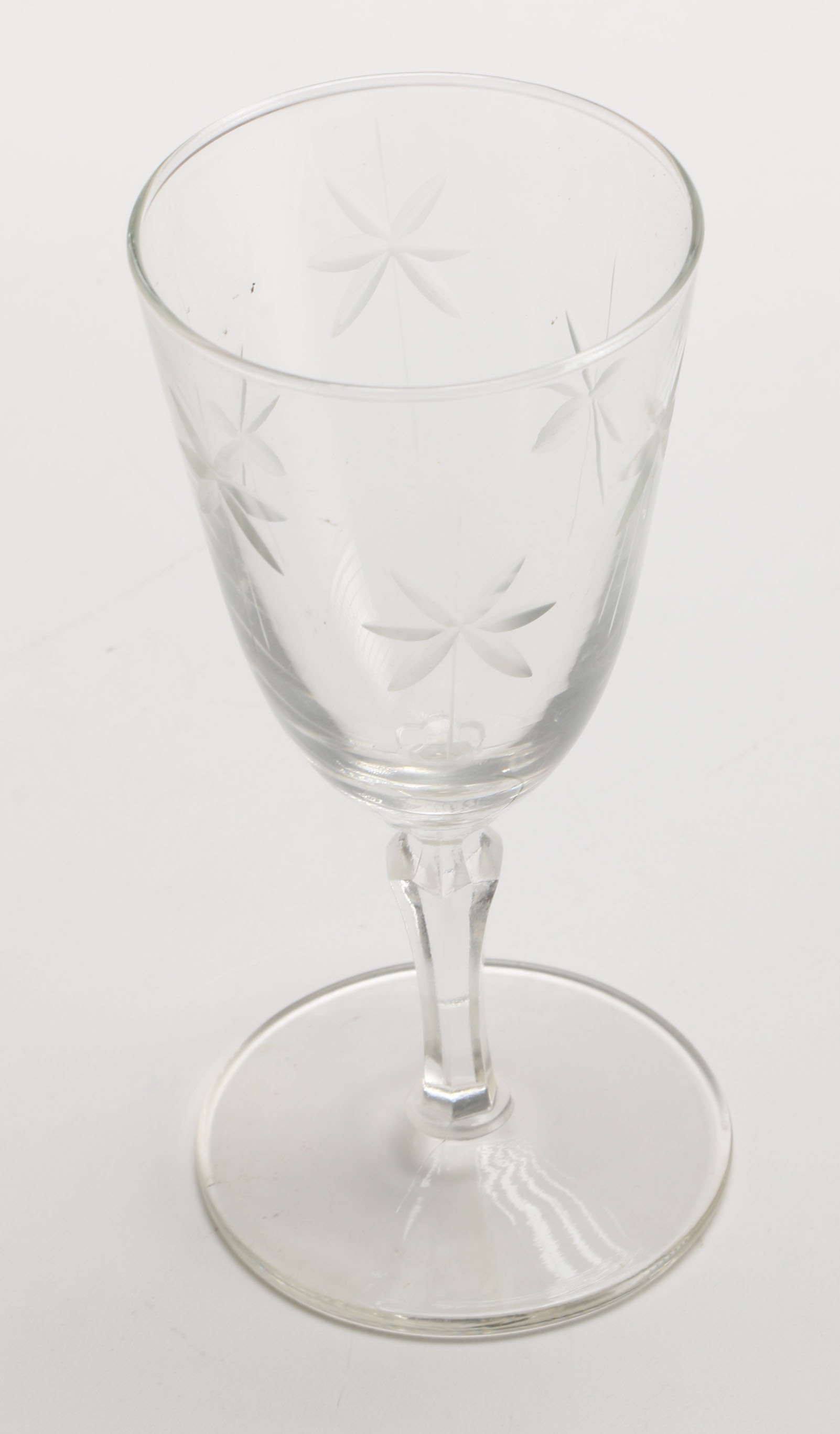 Etched Glass Stemware