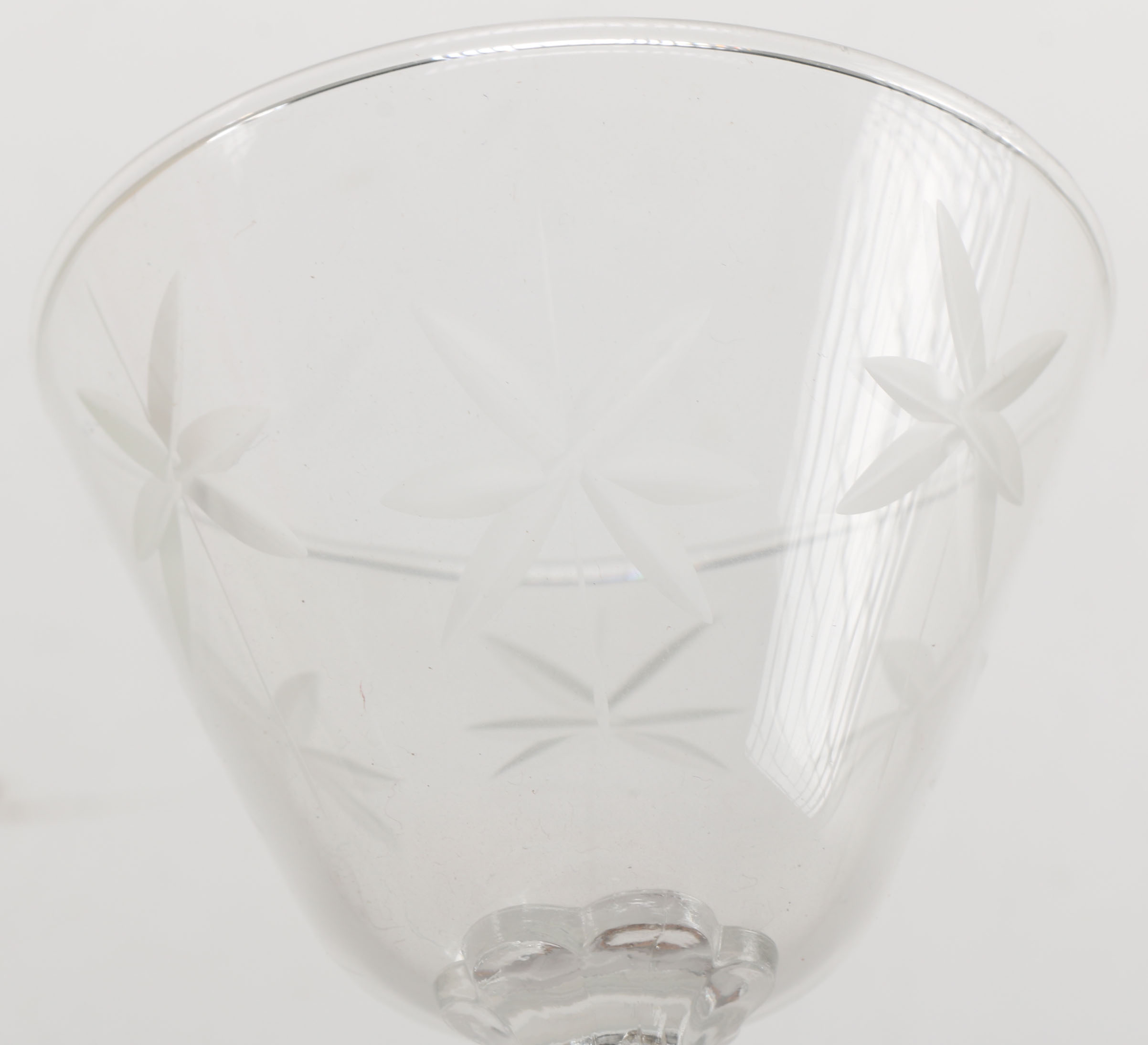 Etched Glass Stemware