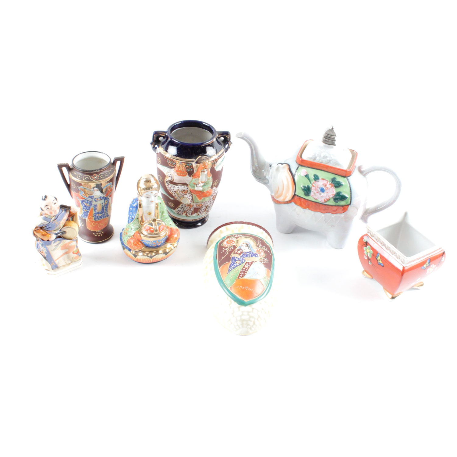 Collection of Vintage Japanese Decorative Items