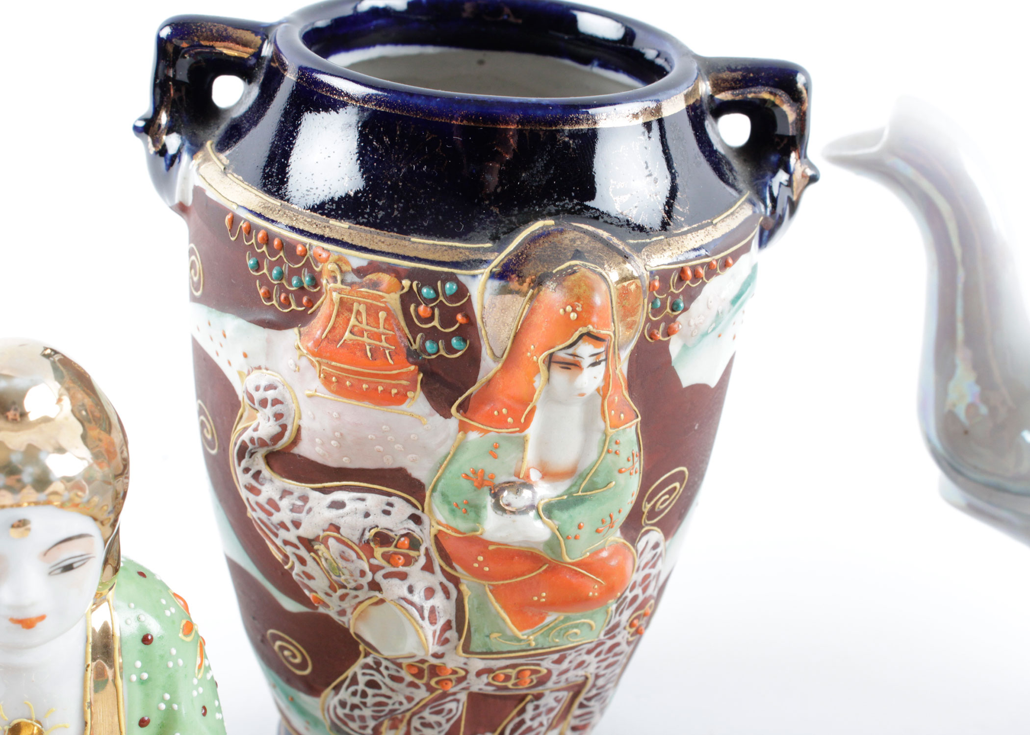 Collection of Vintage Japanese Decorative Items