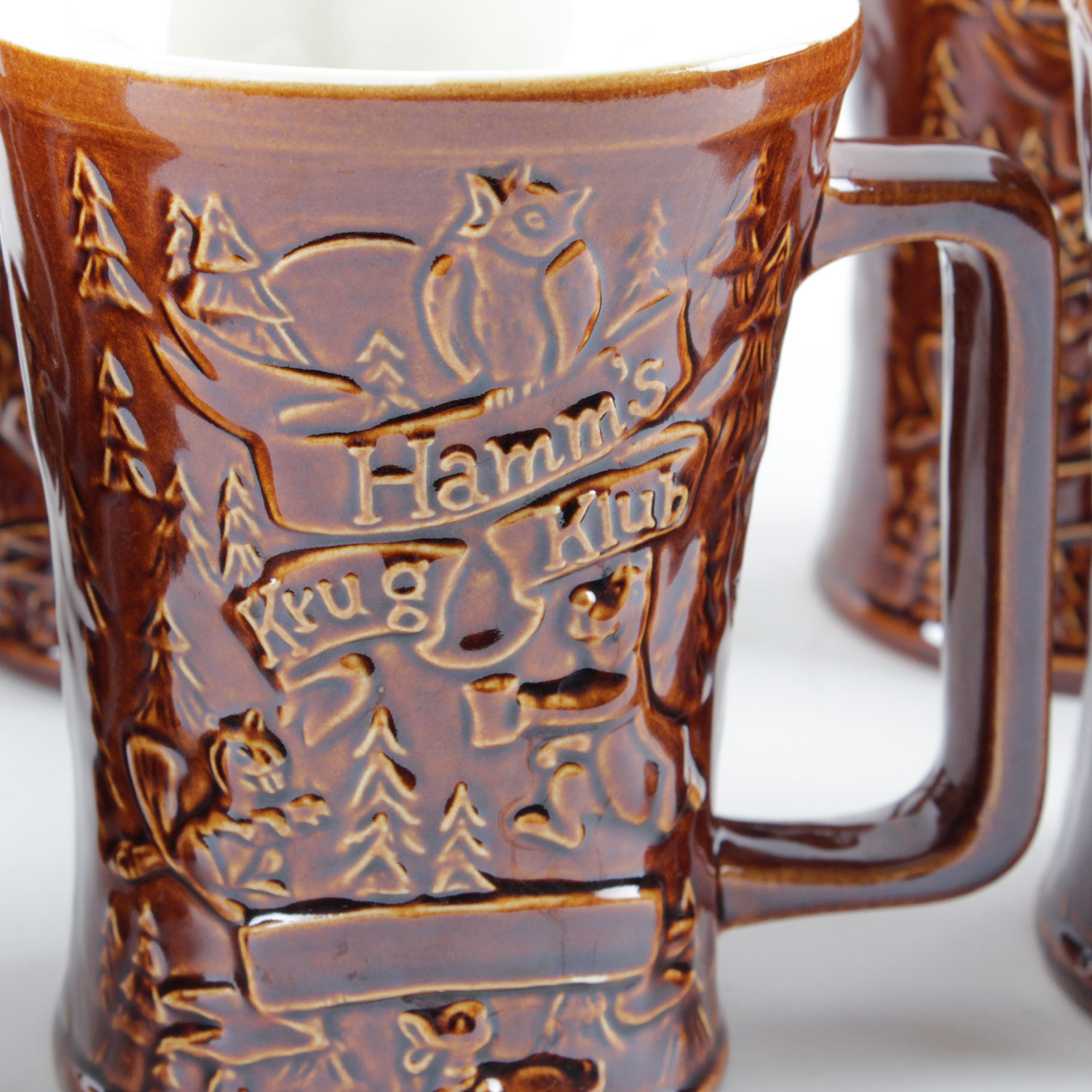 Vintage 1950's Hamm's  Krug Klub Beer Mugs