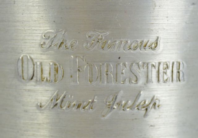 Antique Old Forester Aluminum Mint Julep Cups