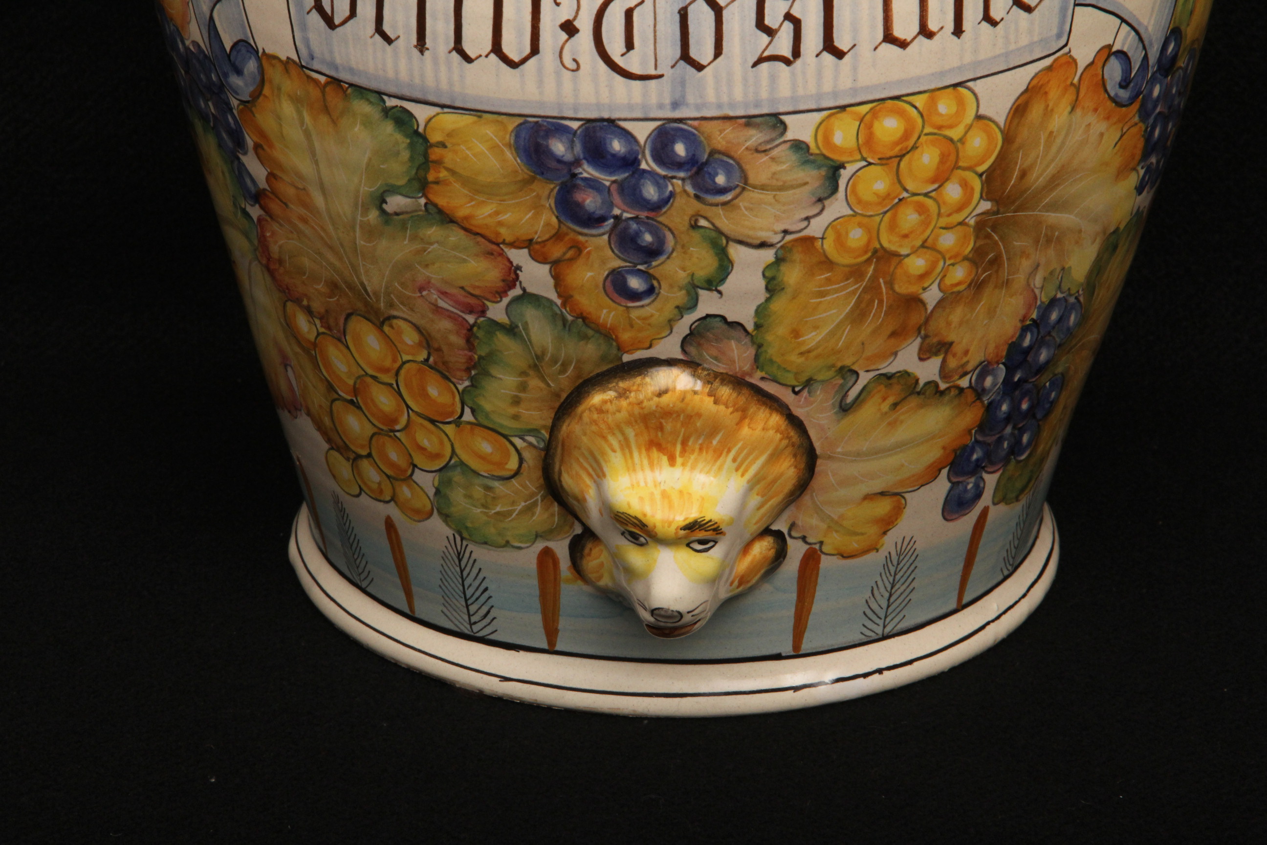 Large Hand painted Italian Jug with Lid