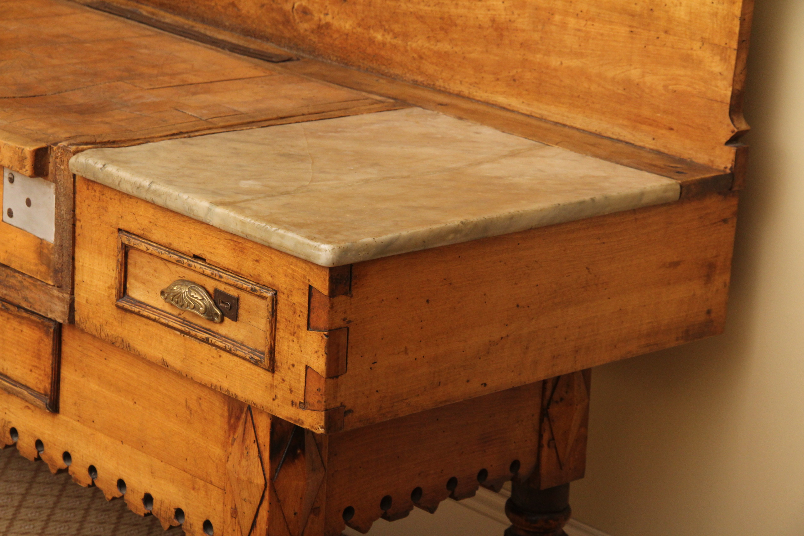 Antique French 19th c. Billot de Boucher  "Butcher Block"