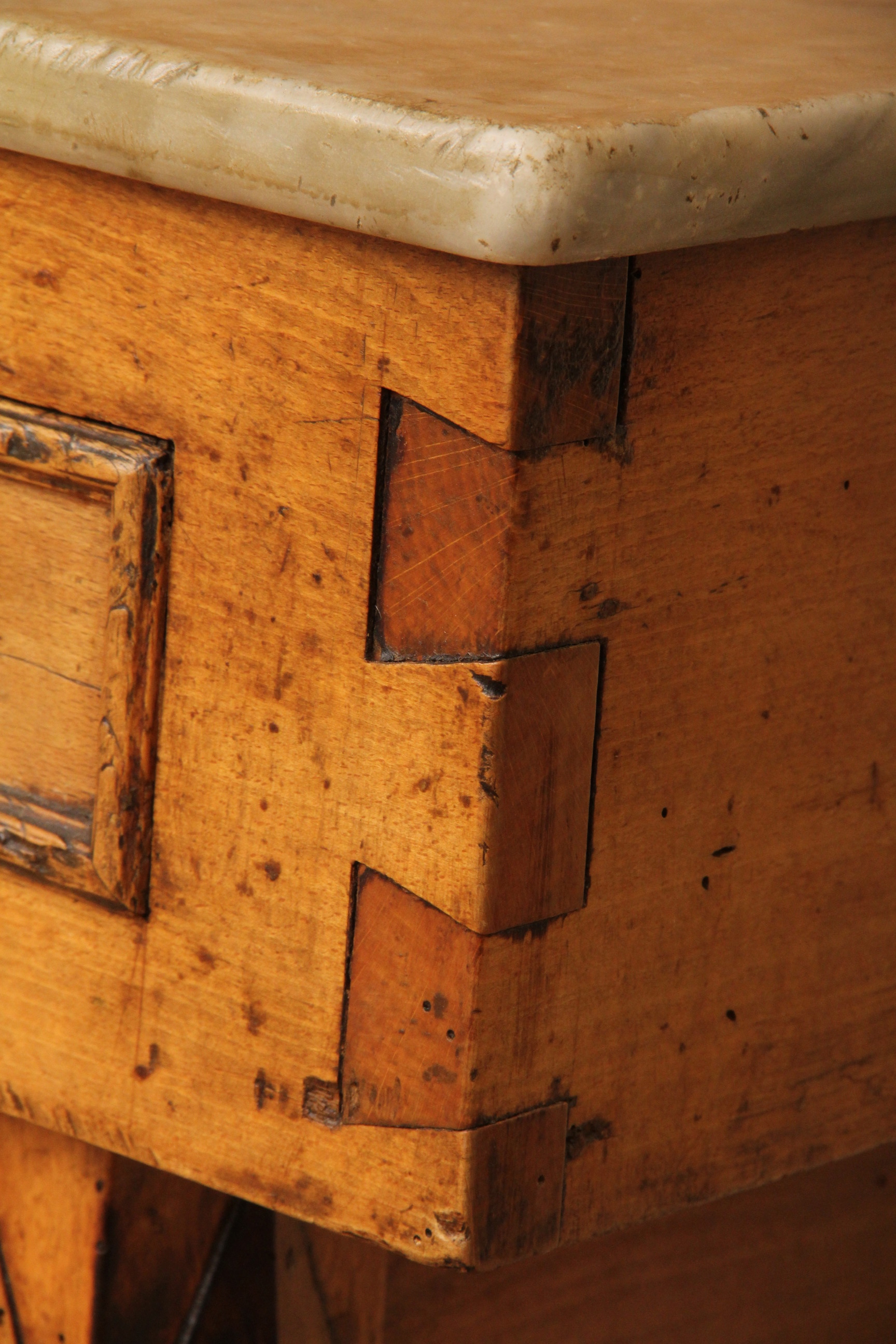 Antique French 19th c. Billot de Boucher  "Butcher Block"