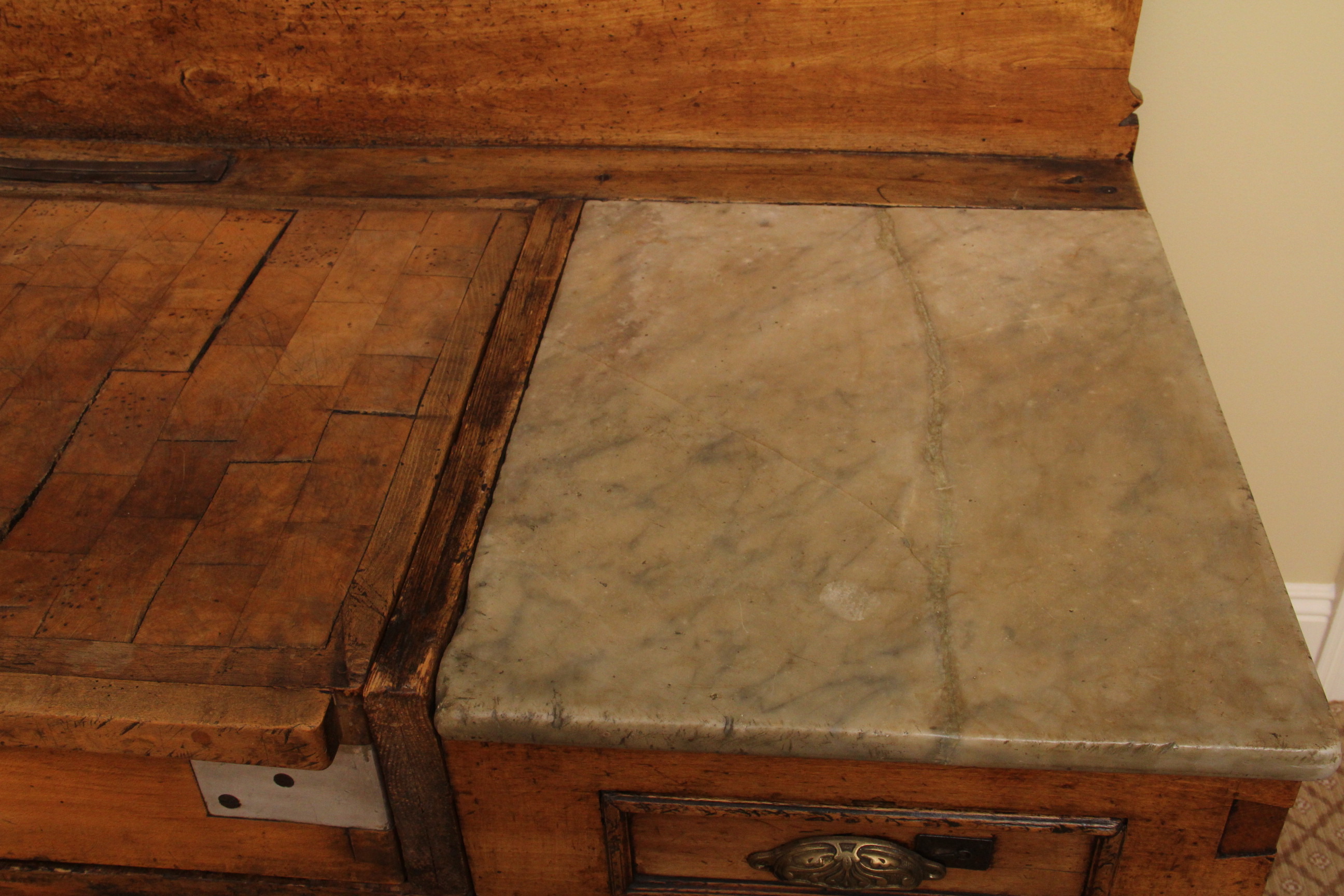 Antique French 19th c. Billot de Boucher  "Butcher Block"