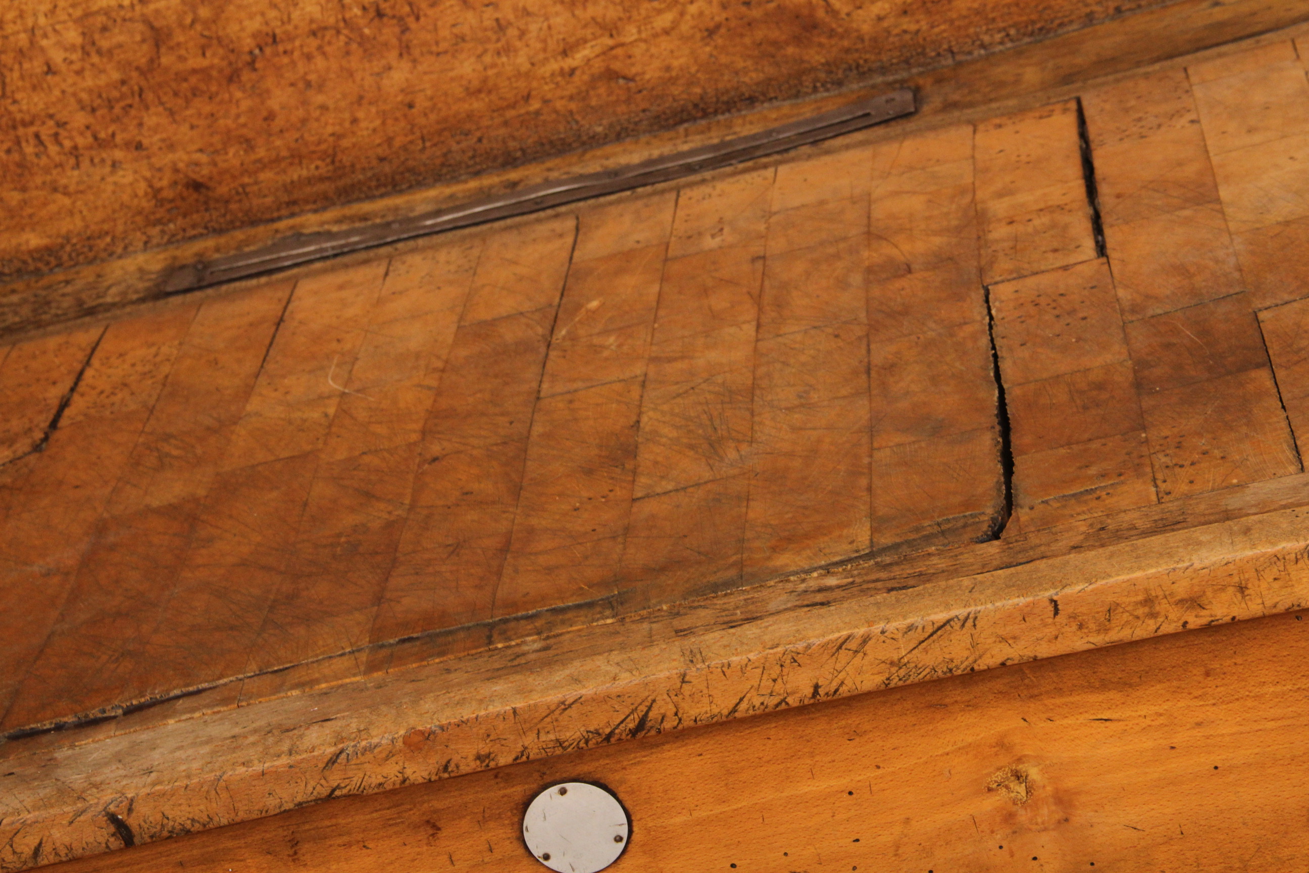 Antique French 19th c. Billot de Boucher  "Butcher Block"