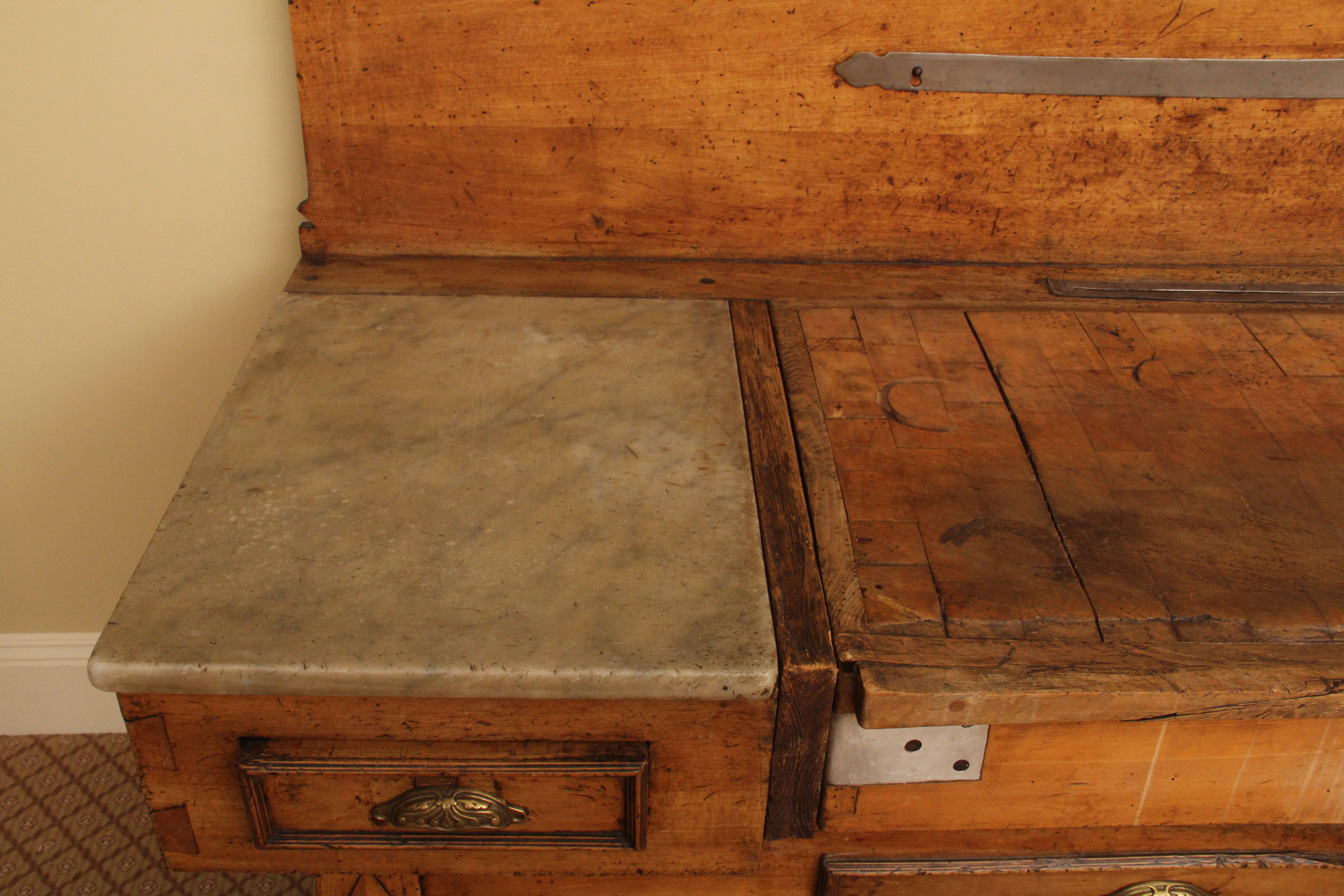 Antique French 19th c. Billot de Boucher  "Butcher Block"