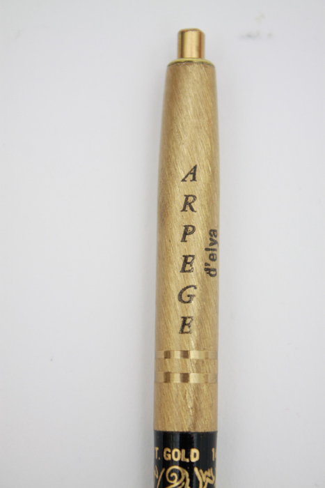 Set of Chanel No. 5 Arpege 14K Filigree Perfumed Pens