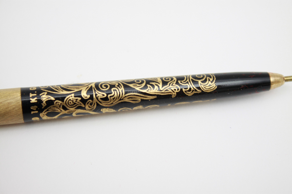 Set of Chanel No. 5 Arpege 14K Filigree Perfumed Pens