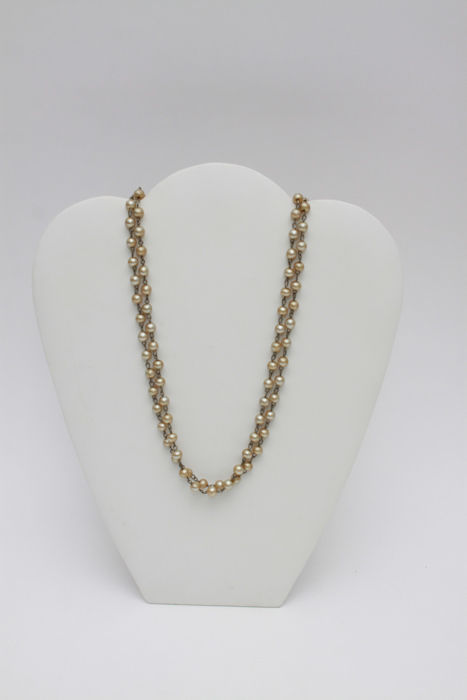 Vintage Faux Pearl Necklace and Bracelet