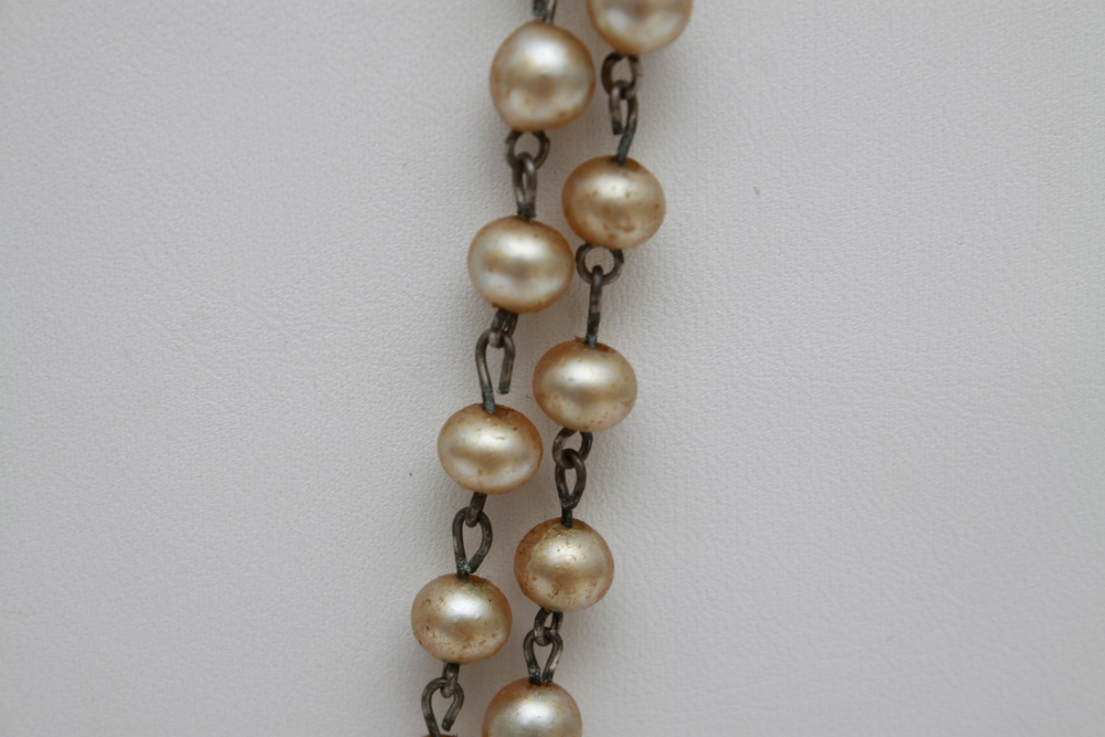 Vintage Faux Pearl Necklace and Bracelet
