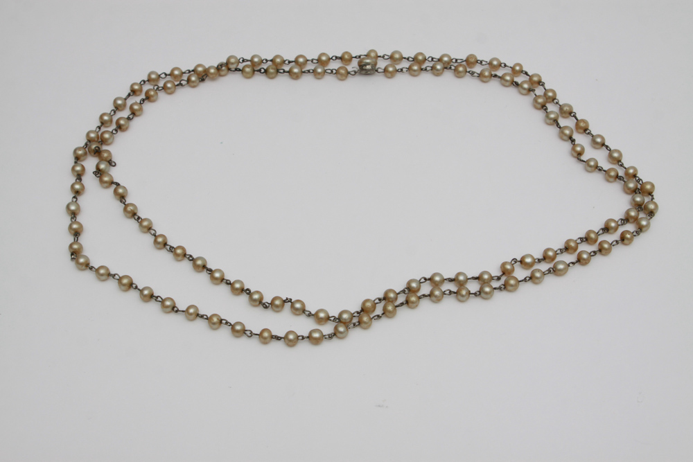 Vintage Faux Pearl Necklace and Bracelet