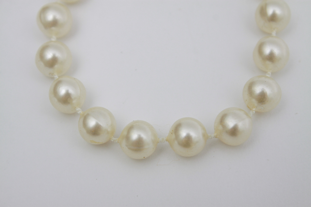 Vintage Faux Pearl Necklace and Bracelet
