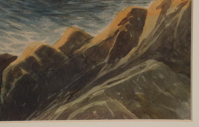 George Howell Gay Original Watercolor Seascape