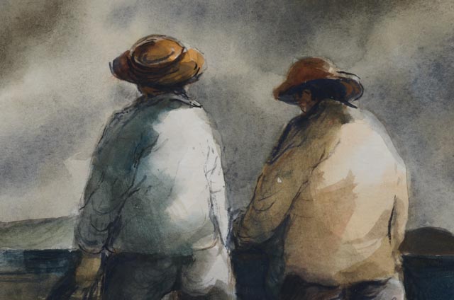 Robert Fabe Original Watercolor