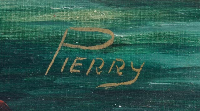 Original Oil on Canvas Signed by Artist Pierry