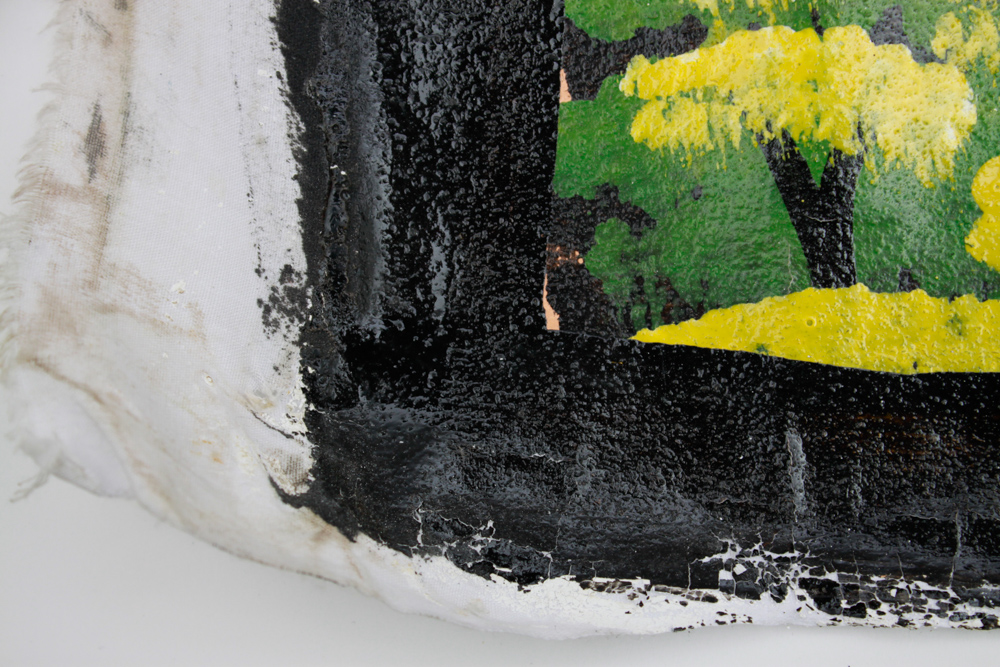 Tingatinga Painting of Nungwi Primary School in Zanzibar