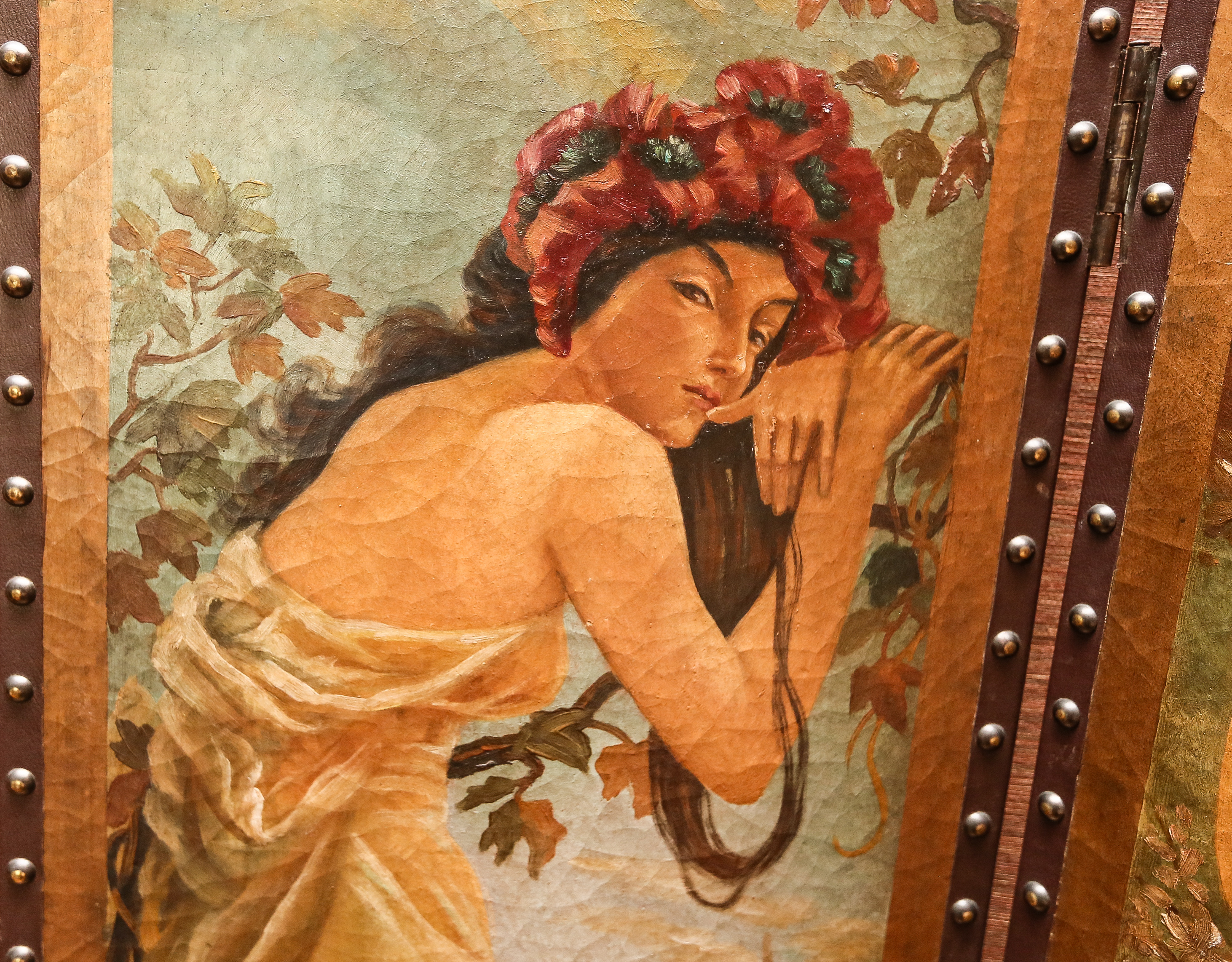 Hand Painted Room Screen