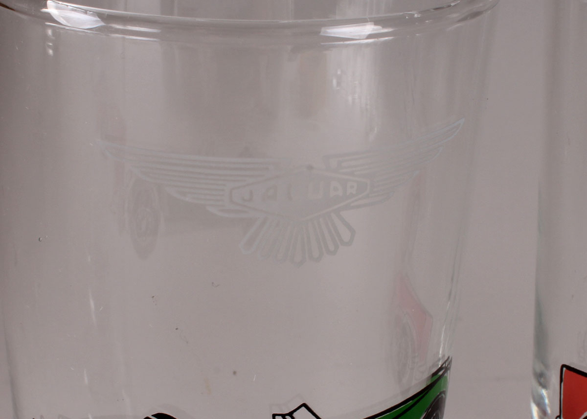 Kitchenware with Vintage Car Decals