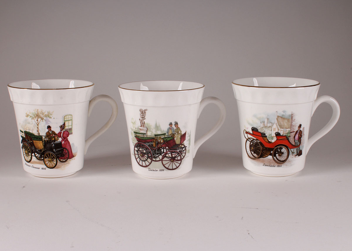 Kitchenware with Vintage Car Decals