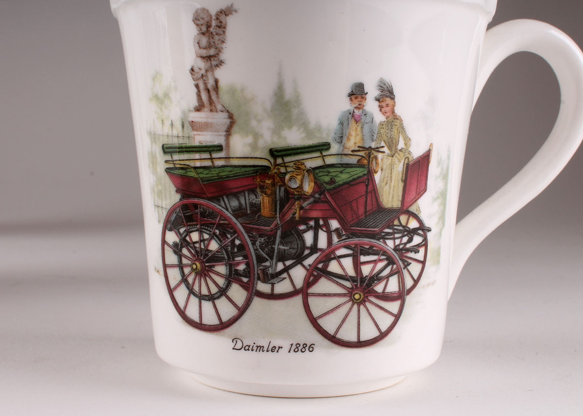 Kitchenware with Vintage Car Decals