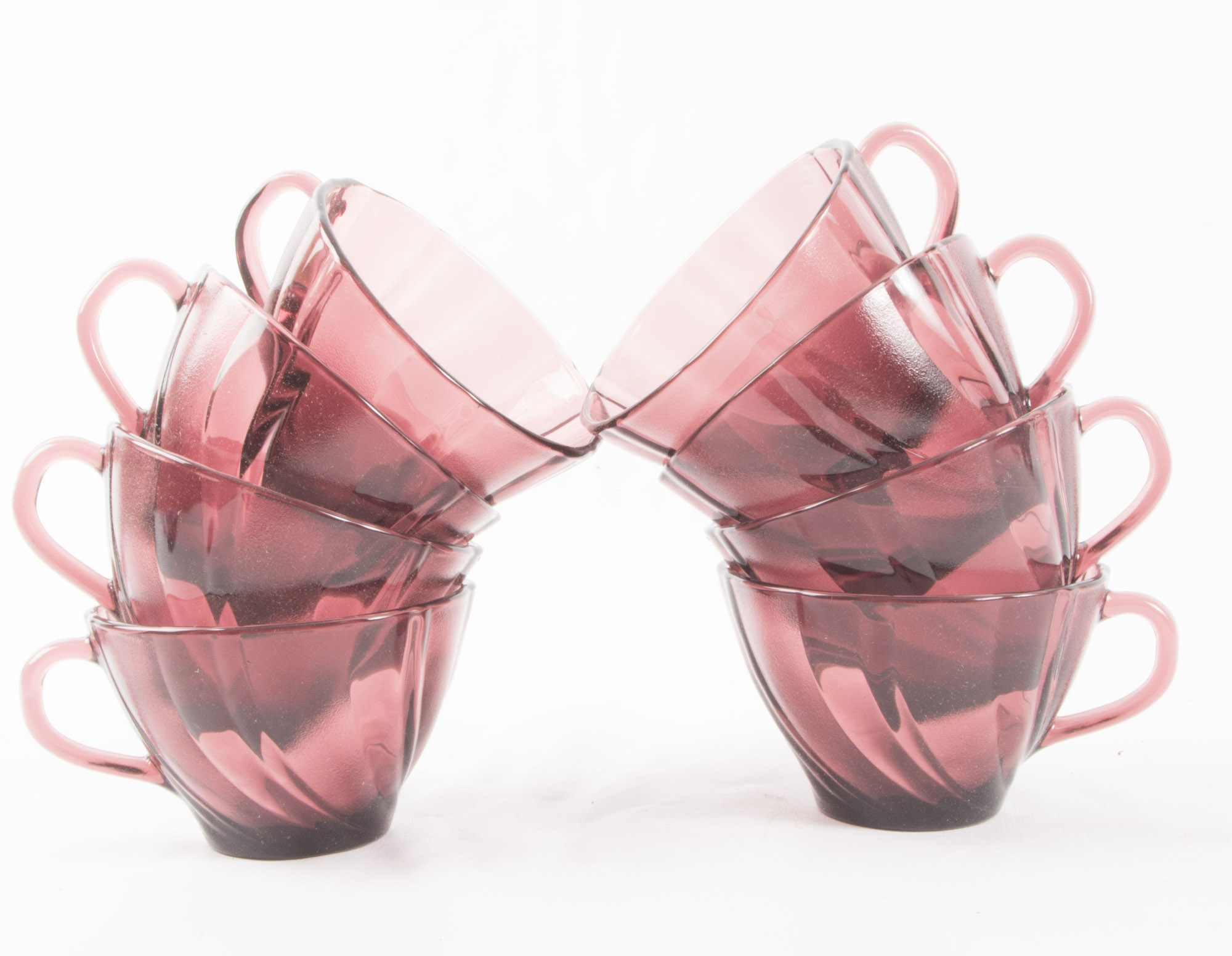 Vereco France Purple 40 Piece Tableware Set