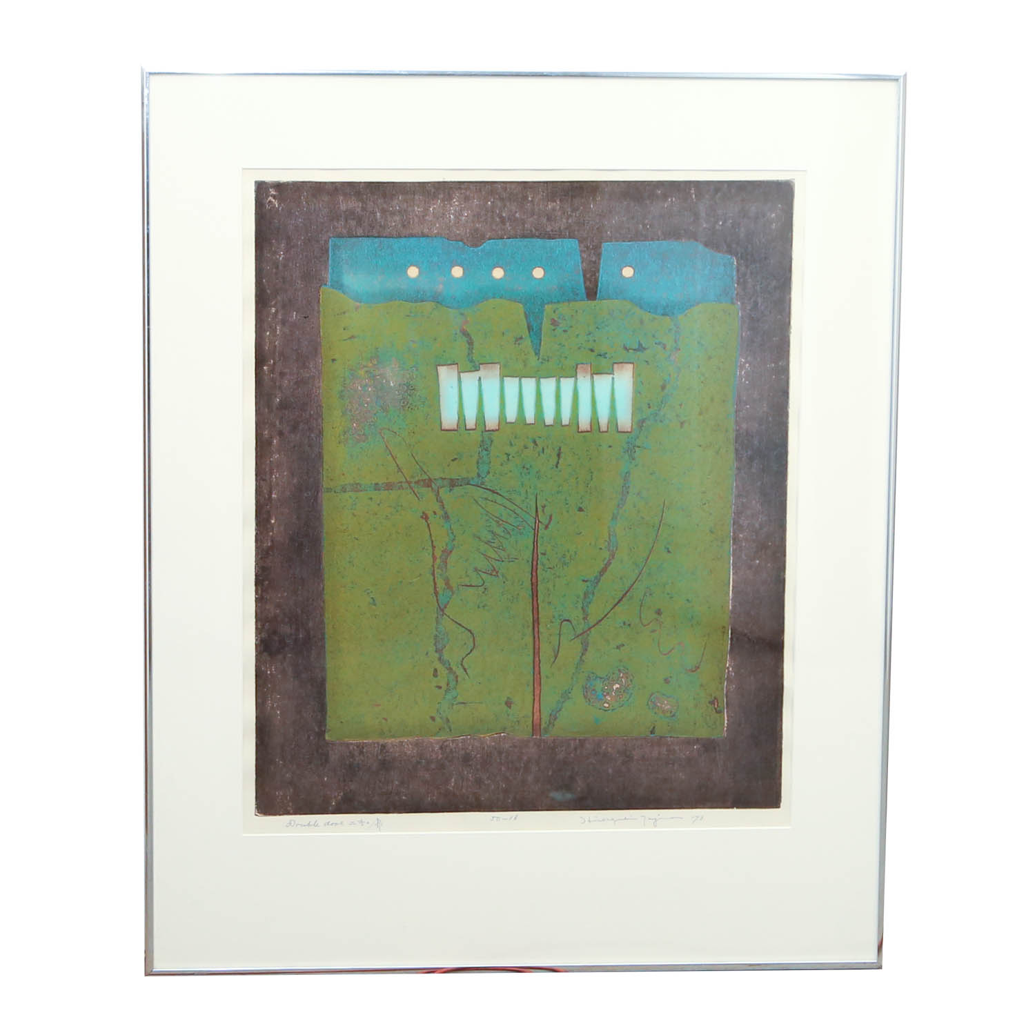 Hiroyuki Tajima "Double Door" Signed Limited Edition Woodcut Print