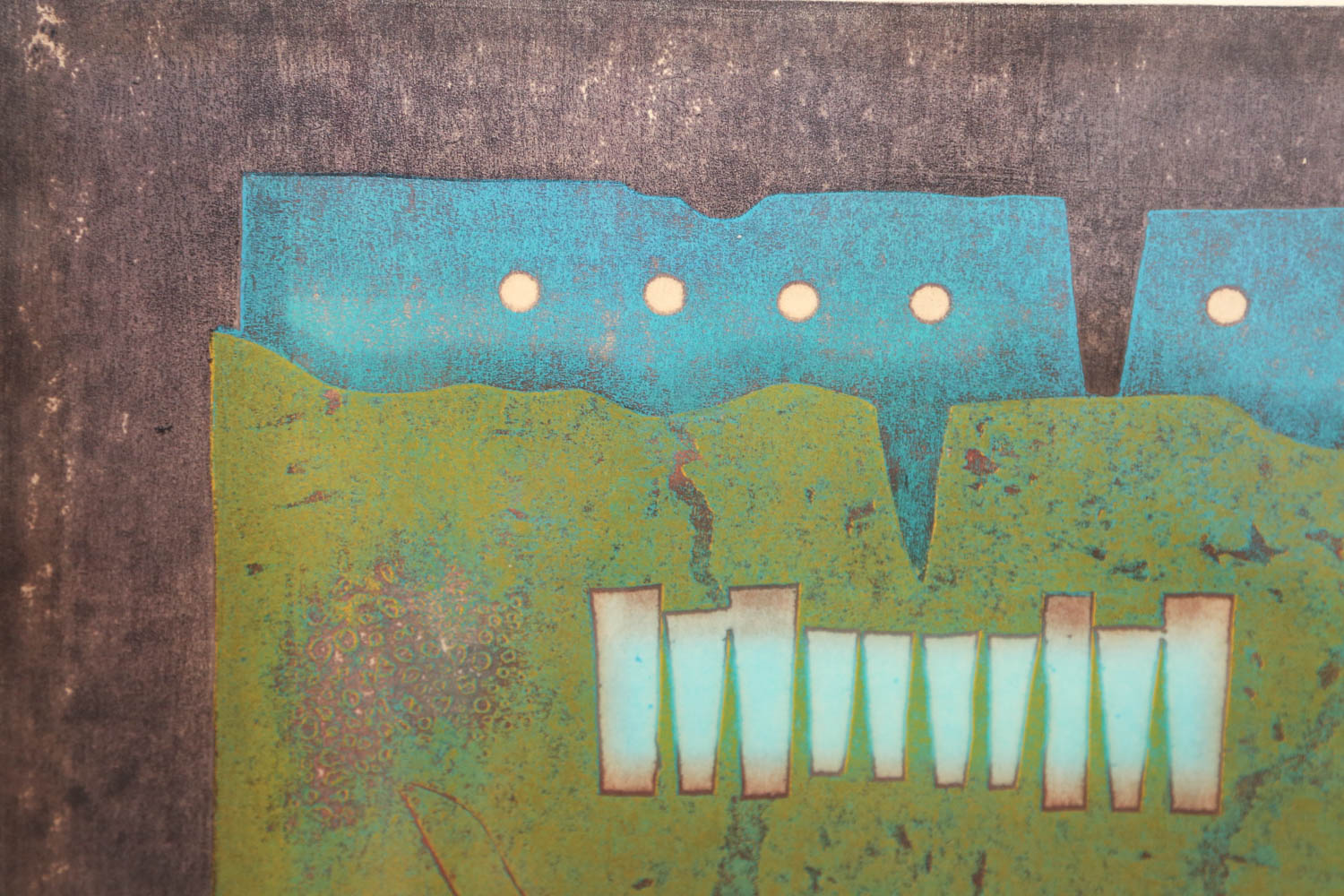 Hiroyuki Tajima "Double Door" Signed Limited Edition Woodcut Print