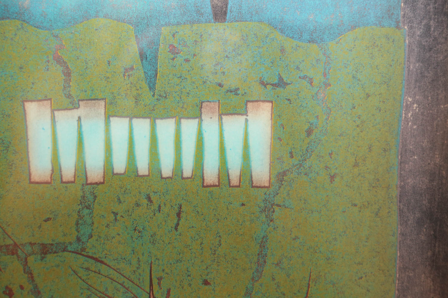 Hiroyuki Tajima "Double Door" Signed Limited Edition Woodcut Print