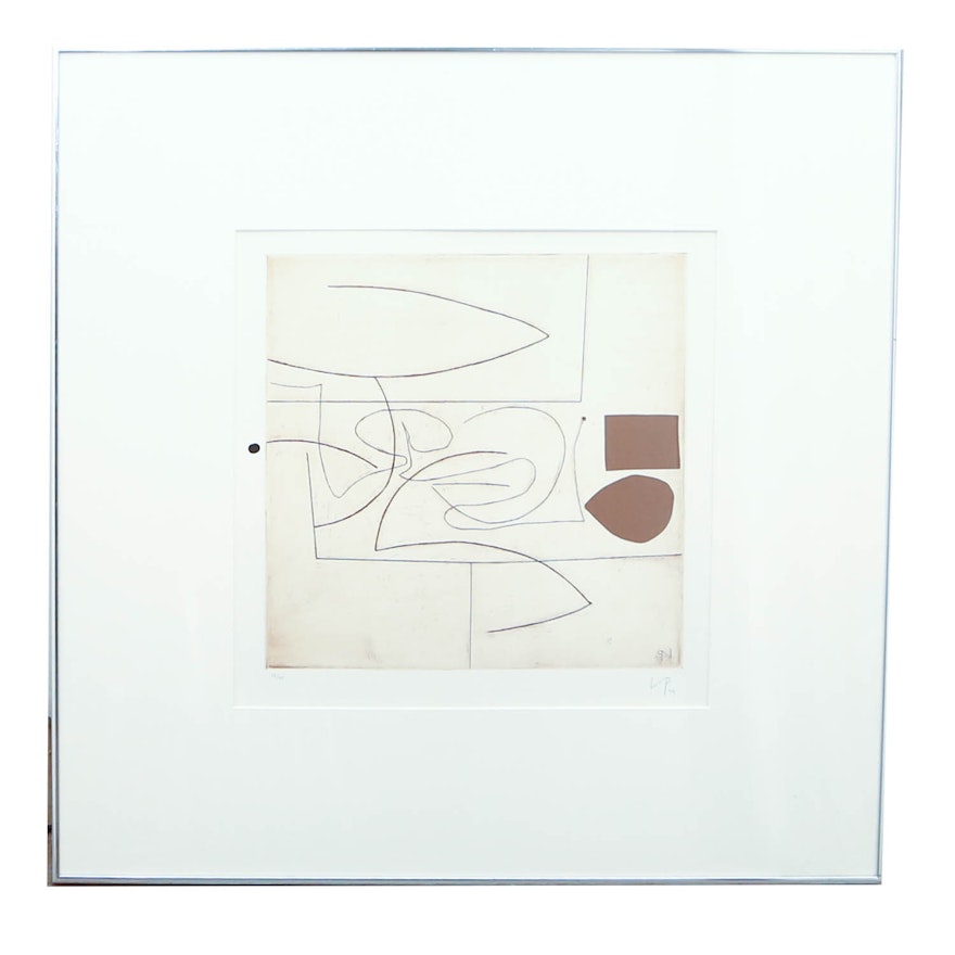 Victor Pasmore "Linear Motif in Three Movements" Signed Limited Edition Serigraph