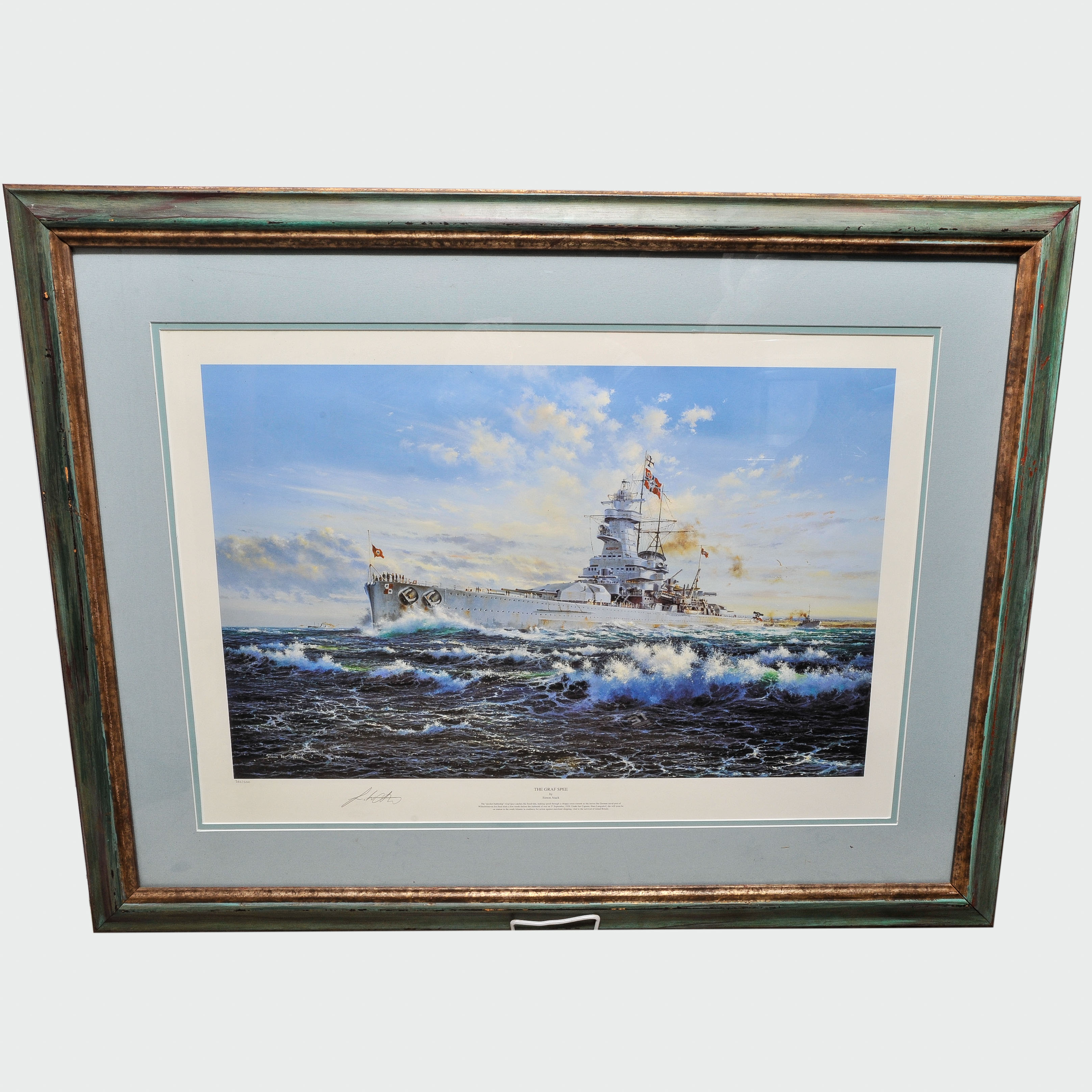 Simon Atack  "The Graf Spee" Limited Edition Offset Lithograph