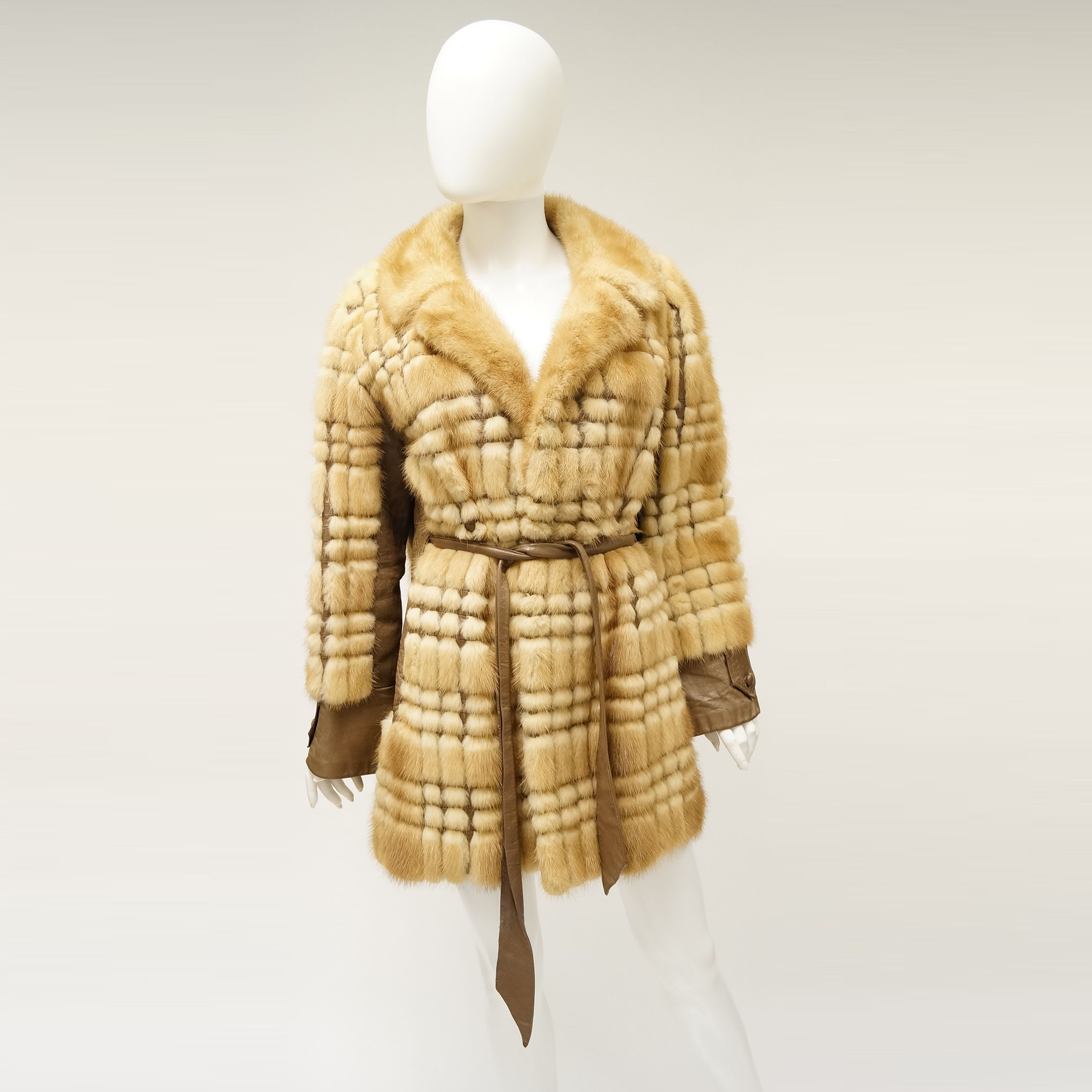 Vintage Mink and Leather Coat