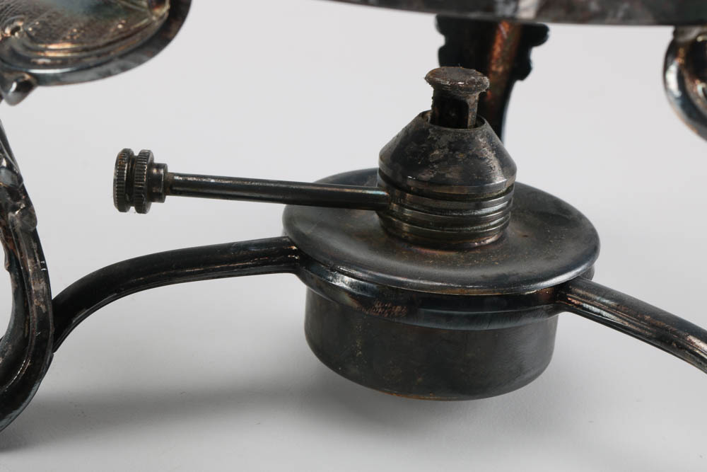 Vintage Silver Plate Chafing Dish Stands