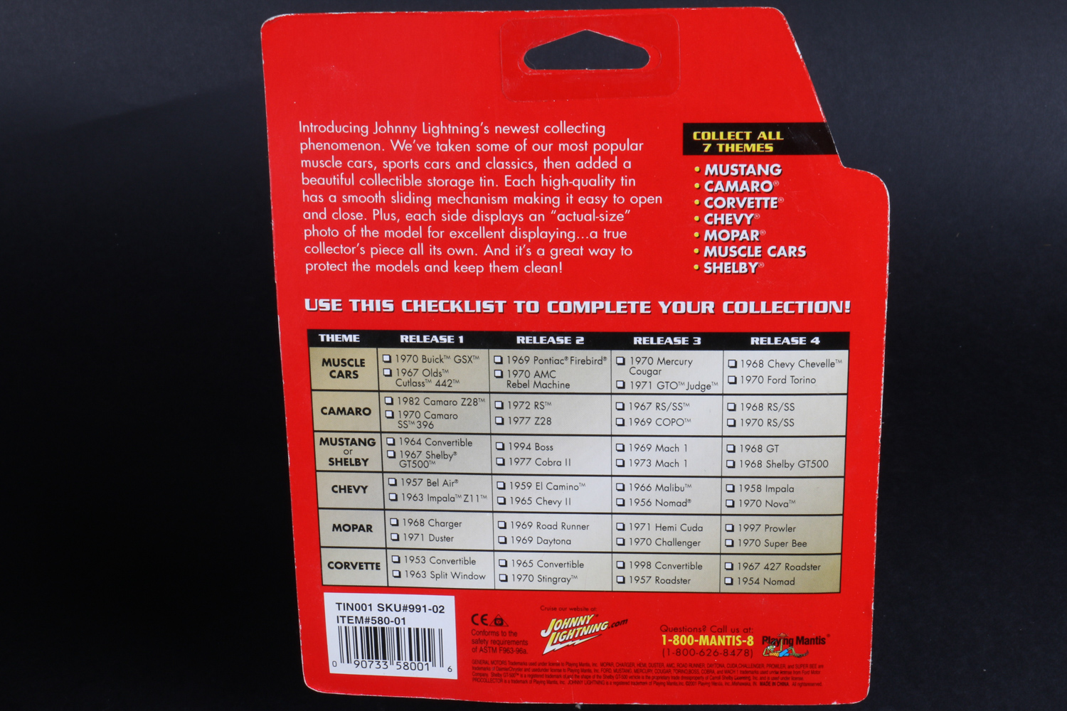 Johnny Lightning "Pro Collector Series" Cars in Original Packaging