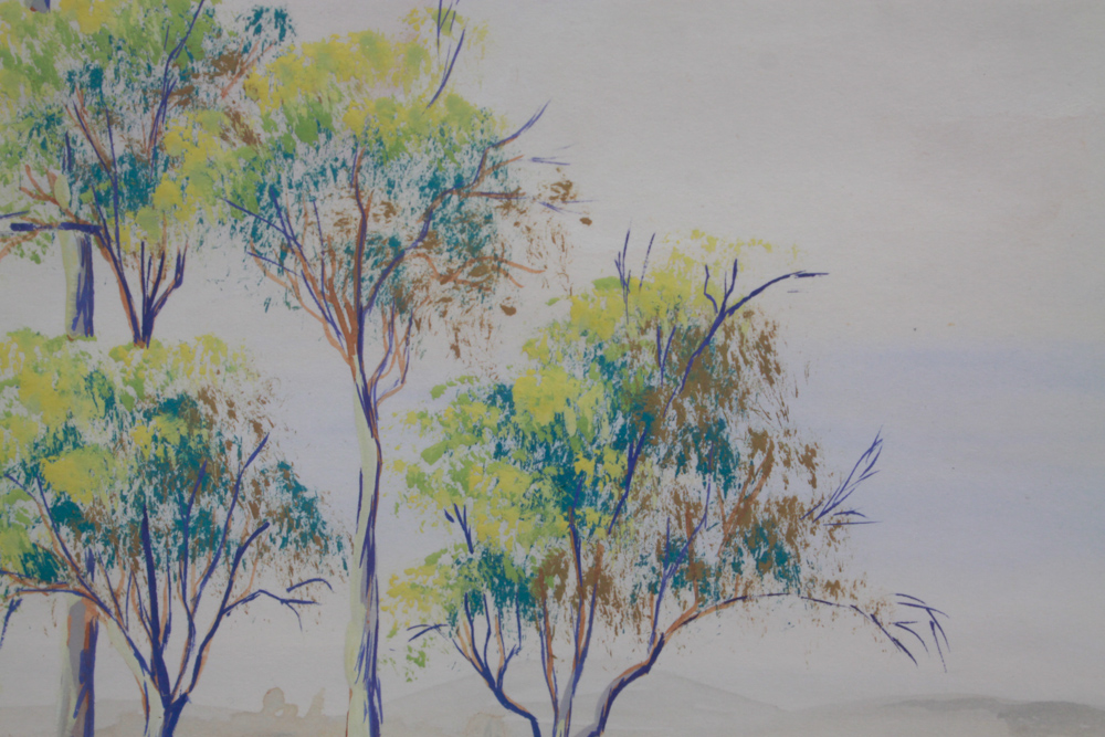 Roma Winmar Yibiyung Signed Watercolor Painting