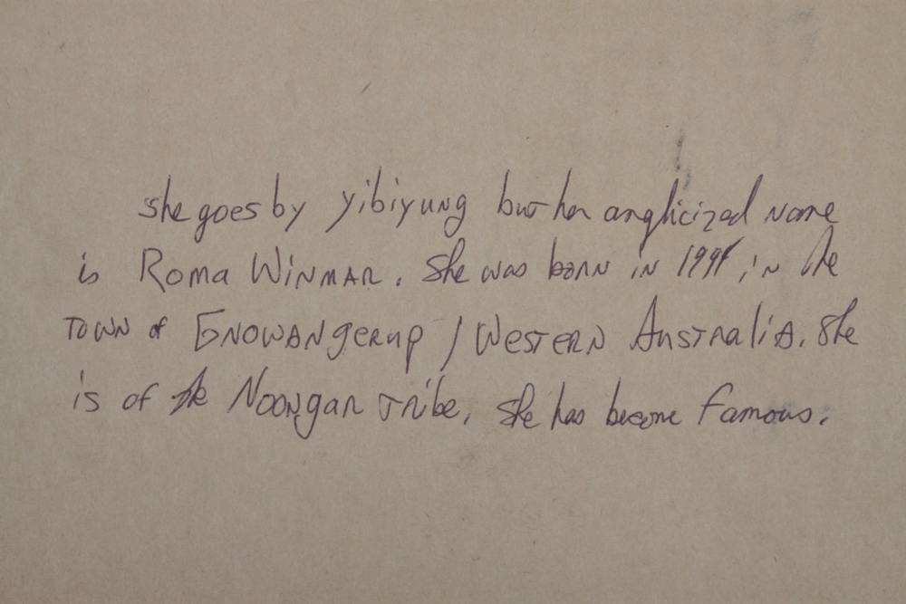 Roma Winmar Yibiyung Signed Watercolor Painting