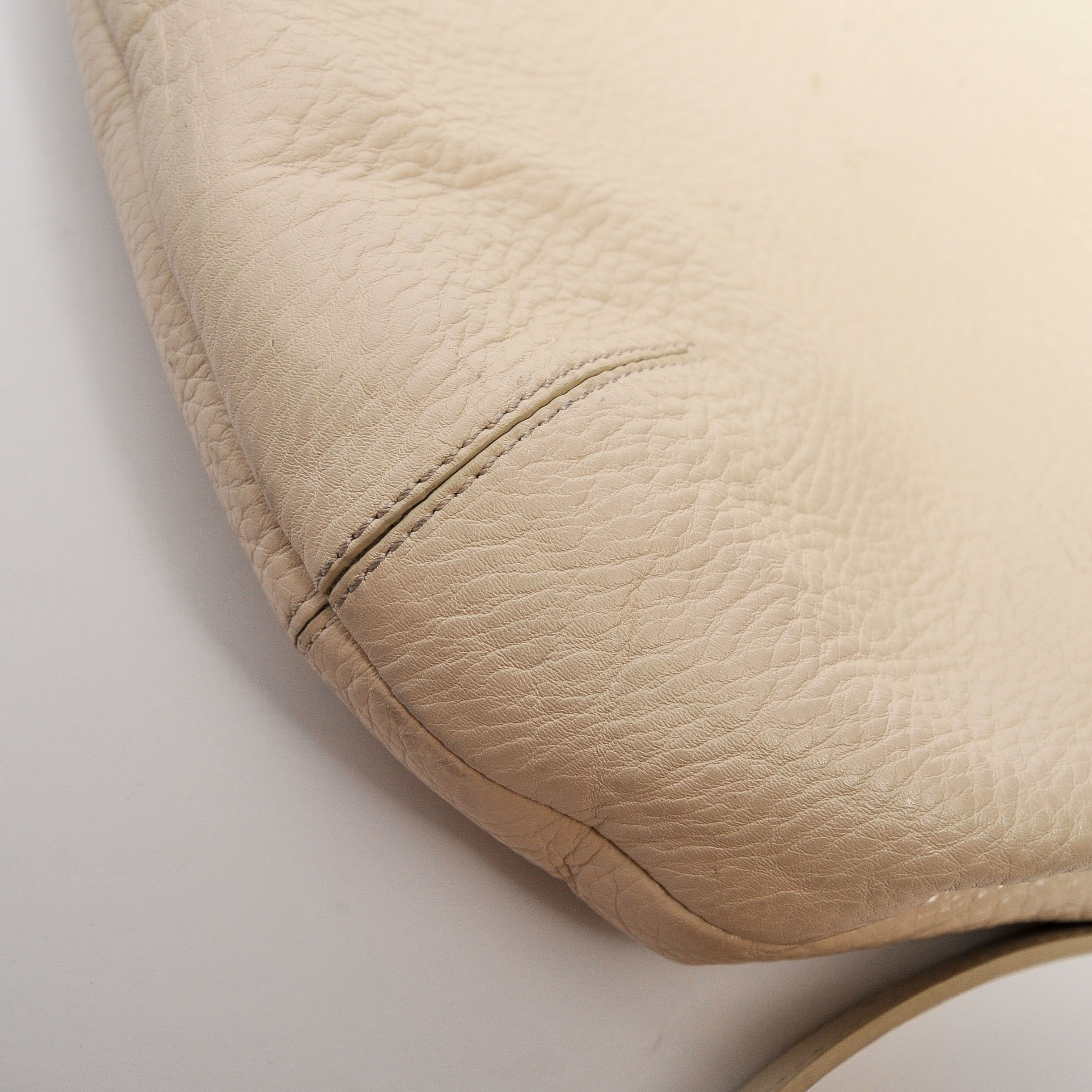 Coach Hamptons Leather XL Hobo Purse in Ivory