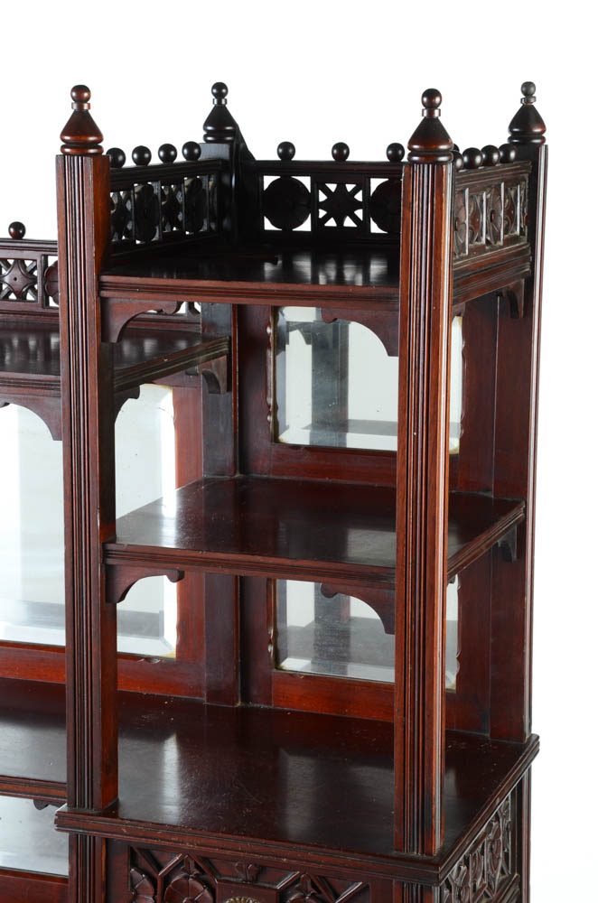 Anglo-Japanese Style Mahogany Eastlake Etagere