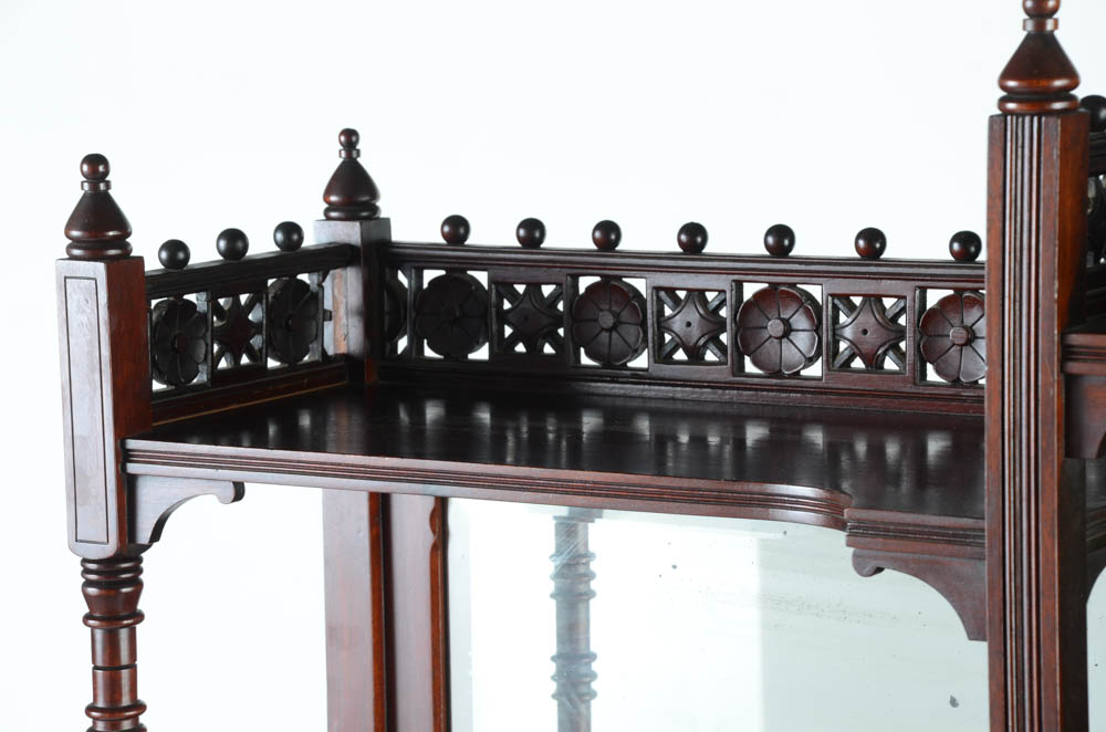 Anglo-Japanese Style Mahogany Eastlake Etagere