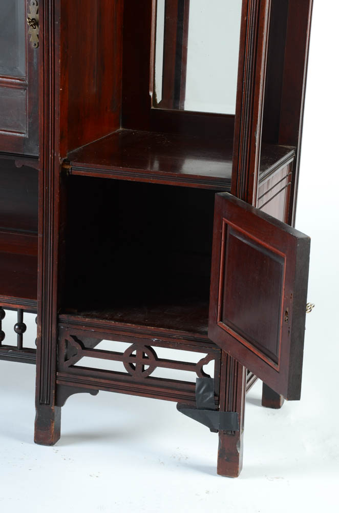 Anglo-Japanese Style Mahogany Eastlake Etagere